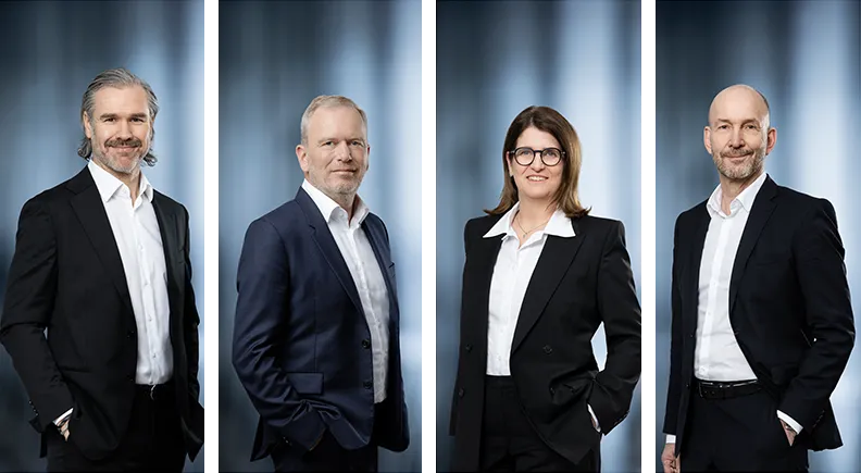 Gruppenfoto des Vorstands der HHLA AG (Foto)